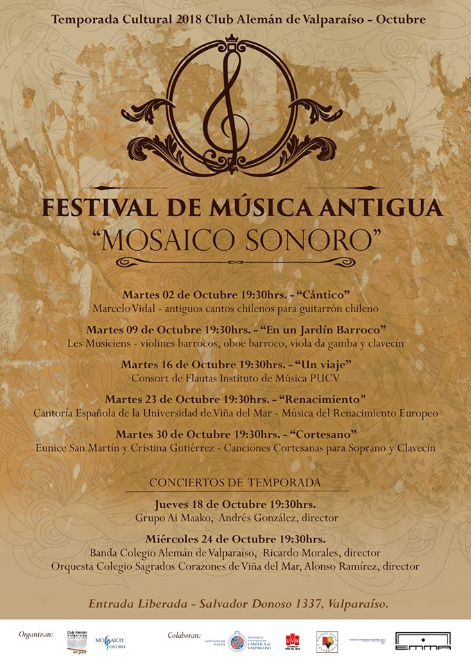 Primer Festival de Música Antigua de la Región “Mosaico Sonoro”
