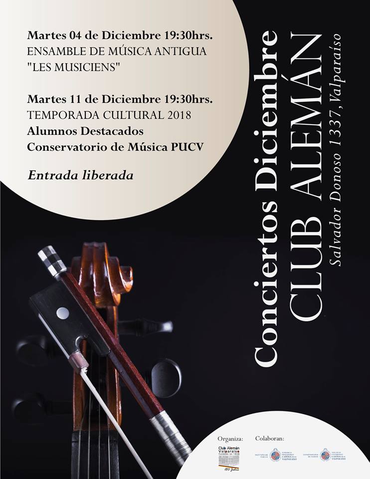 Club Alemán de Valparaíso recibirá Concierto de Alumnos destacados del Conservatorio PUCV